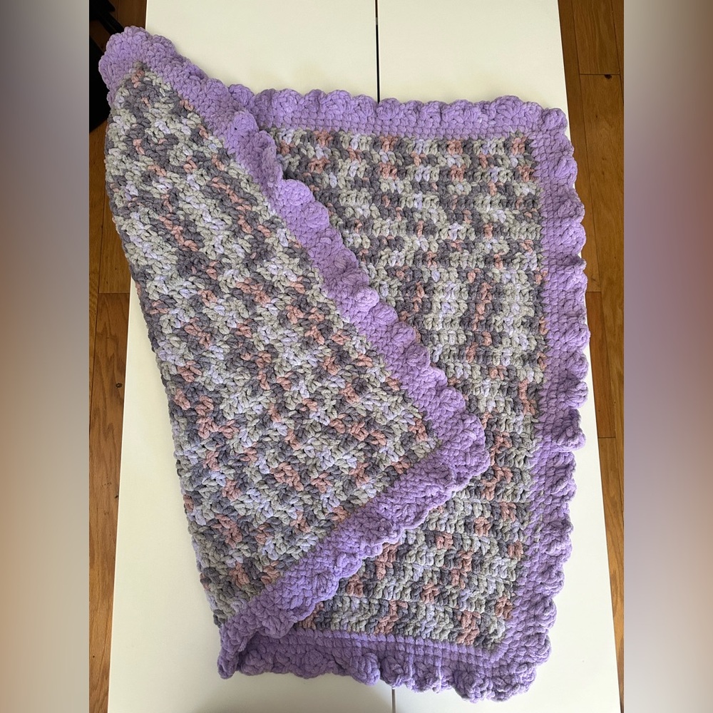 Purple Baby Afghan Blanket